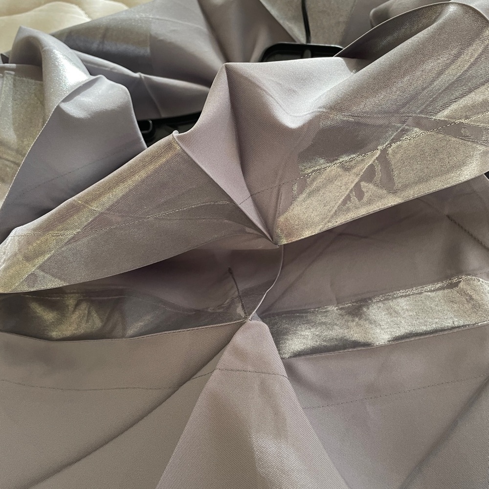 Issey Miyake Asymmetrical Silver Dress - Picture 2 of 5